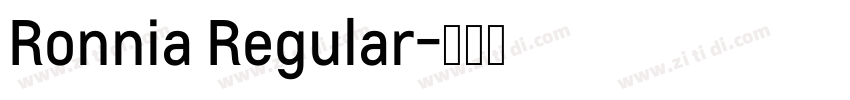Ronnia Regular字体转换